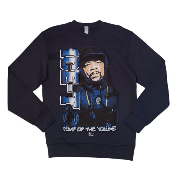 Ice-T Mens Size Small Sweatshirt Black Long Sleeve Graphic Hip Hop T Shirt - Picture 3 of 6